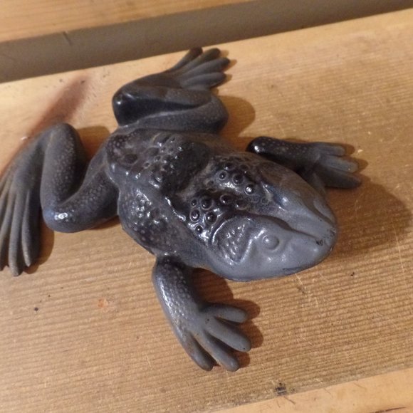 1966 Cast Iron Leaping Frog Doorstop Garden Virginia Metalcrafters - Picture 4 of 10